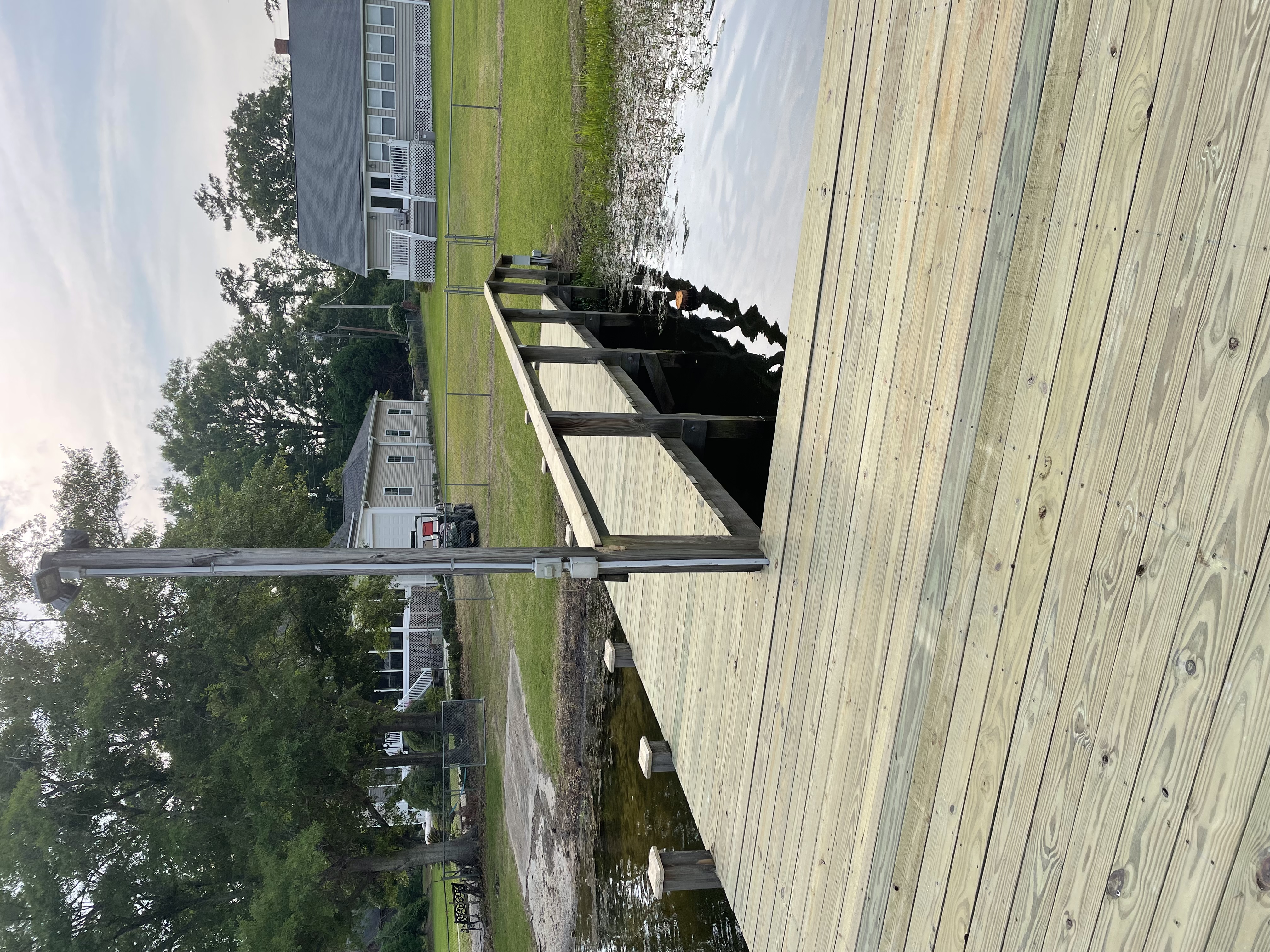 Waterfront dock on Lake Marion built by CCS Docks & Decking